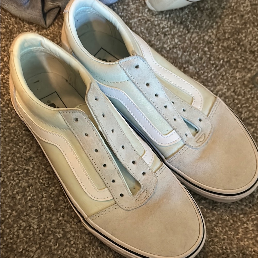 Women’s Cream and White Sneakers
